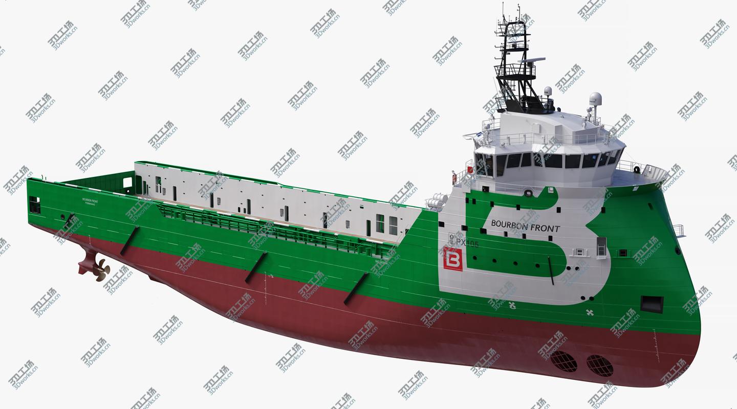 images/goods_img/202105074/Ulstein PX105 Bourbon Front Platform Supply Vessel 3D model/2.jpg
